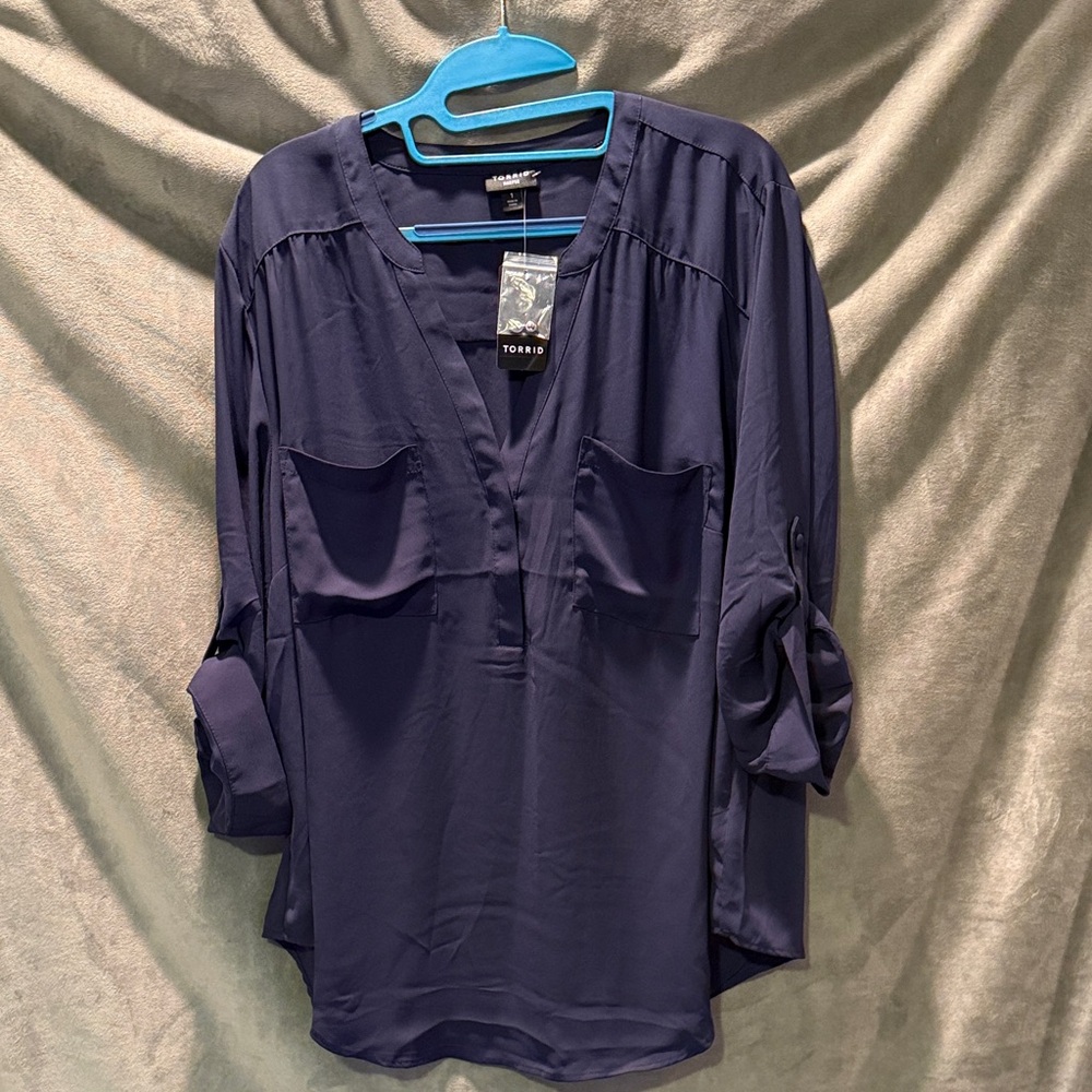 Torrid Deep Blue Women's Blouse